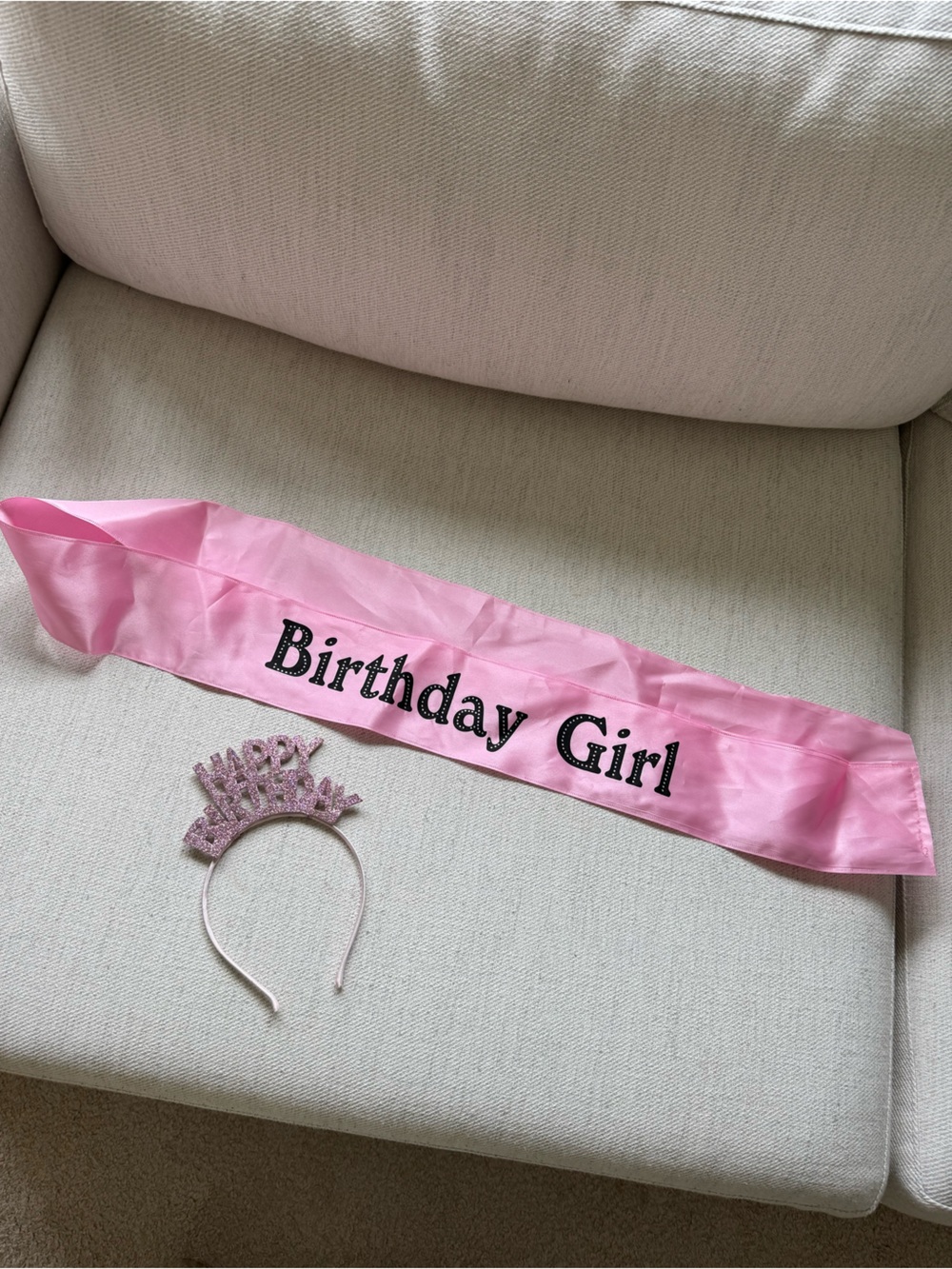 Birthday Girl Pink Sash